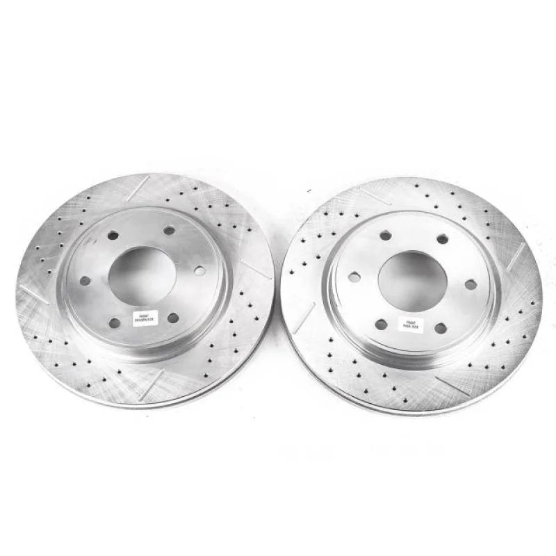 Power Stop Evolution Drilled & Slotted Rotors - Main Product View