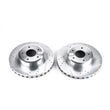 Load image into Gallery viewer, Power Stop Evolution Drilled &amp; Slotted Rotors - Pair Front fits 2005-2006 Pontiac GTO - Main Product View