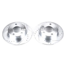 Load image into Gallery viewer, Power Stop Evolution Drilled &amp; Slotted Rotors - Pair Rear fits Audi A6 / 1998-2001 Audi A6 Quattro Avant - Main Product View