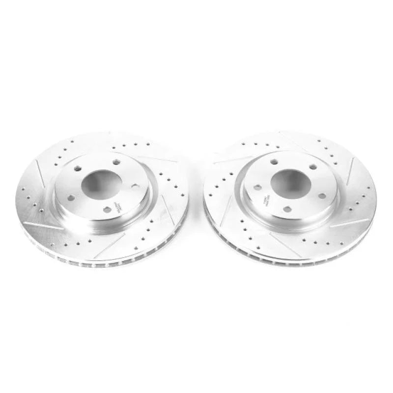 Power Stop Evolution Drilled & Slotted Rotors - Main Product View