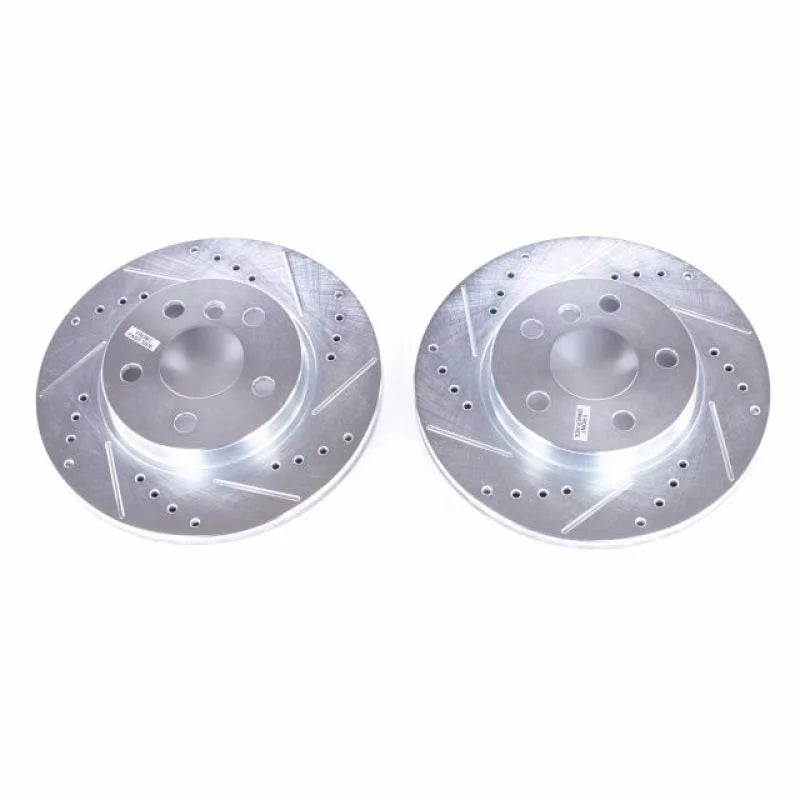 Power Stop Evolution Drilled & Slotted Rotors - Pair fits 2014-2021 BMW I3 / 2018-2021 BMW I3S - Main Product View