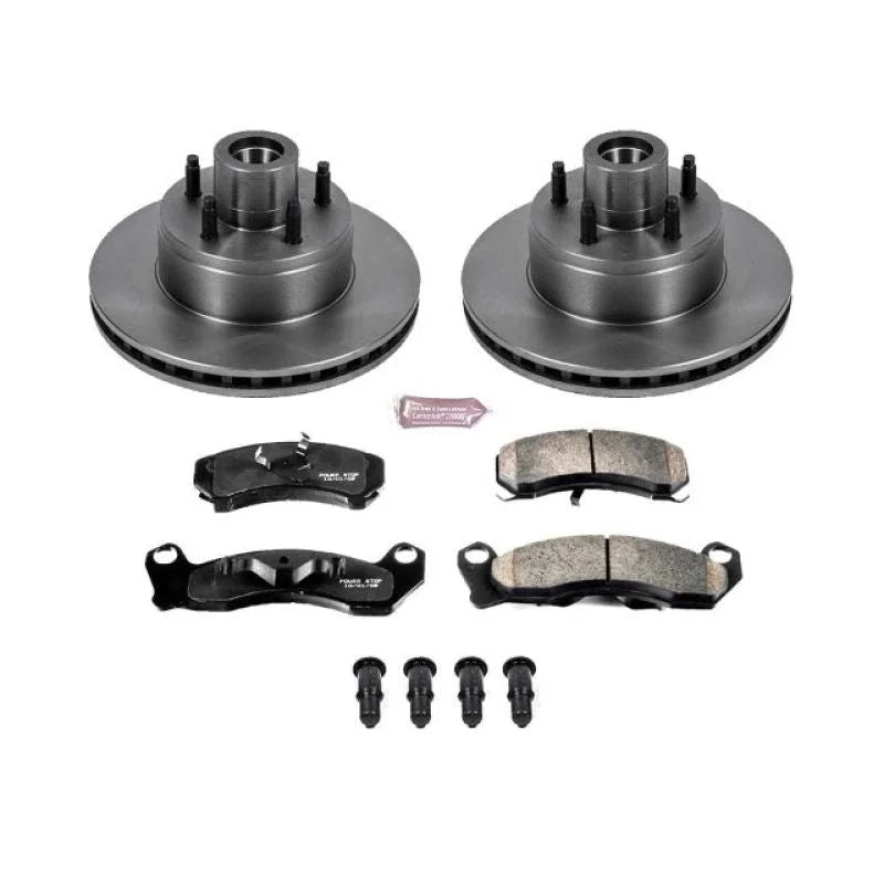 Power Stop Front Autospecialty Brake Kit fits 1990-1991 Ford LTD Crown Victoria / 1990-1991 Mercury Grand Marquis GS - Mai...