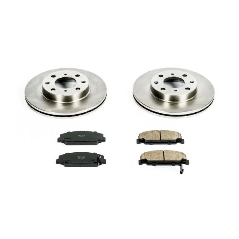 Power Stop Front Autospecialty Brake Kit fits 1990-1991 Honda CRX / 1990-2000 Honda Civic / 1993-1997 Honda Civic Del Sol - Main Product Vi...