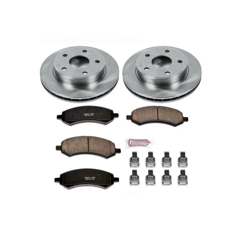 Power Stop Front Autospecialty Brake Kit fits 2005-2010 Dodge Dakota / 2006 2007 Mitsubishi Raider Durocross / 2006-2009 M...