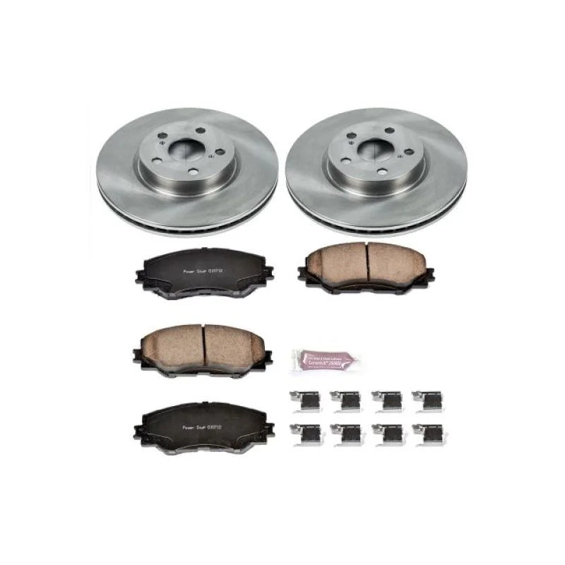 Power Stop Front Autospecialty Brake Kit fits 2009 2010 Pontiac Vibe / 2008-2014 Scion xD / 2009-2011 2016 2017 Toyota Cor...