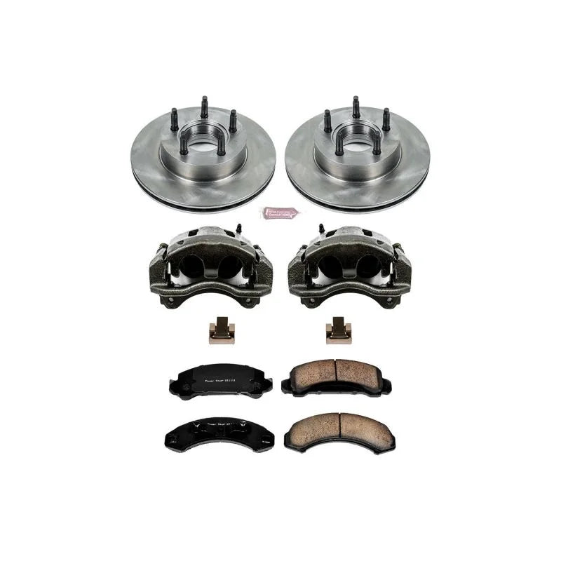Power Stop Front Autospecialty Brake Kit w/Calipers fits 1990 Ford Bronco II Eddie Bauer / 1991-1992 Ford Explorer / 1991 ...