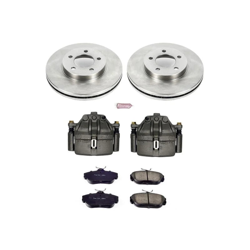 Power Stop Front Autospecialty Brake Kit w/Calipers fits 1994-1999 Ford Taurus LX / 1994-1997 Ford Taurus / 1995 1998 Ford...