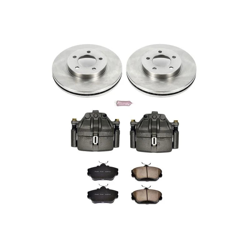 Power Stop Front Autospecialty Brake Kit w/Calipers fits 1995 Ford Taurus SHO / Ford Taurus