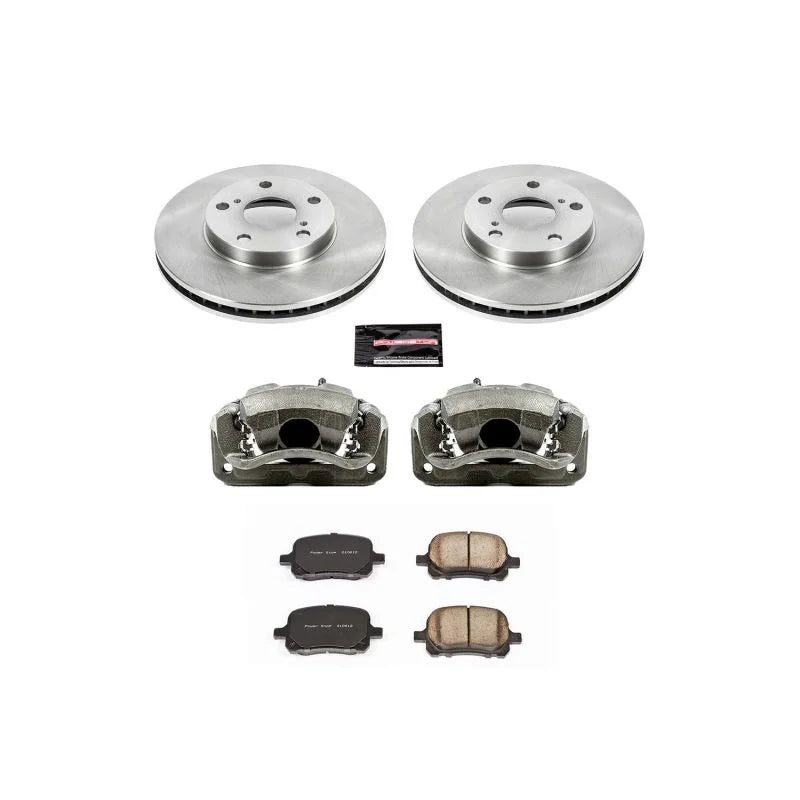 Power Stop Front Autospecialty Brake Kit w/Calipers fits 1997-2001 Lexus ES300 / 1998-2004 Toyota Avalon Xl / 1997-1998 To...