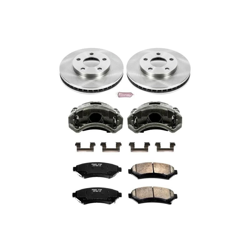Power Stop Front Autospecialty Brake Kit w/Calipers fits 1997-2005 Buick Century / 2000-2005 Buick LeSabre Custom / 1998 2...