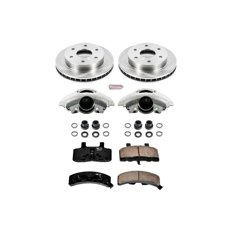 Power Stop Front Autospecialty Brake Kit w/Calipers fits 1999 2000 Cadillac Escalade / 1992-1994 Chevrolet Blazer / 1988-1...