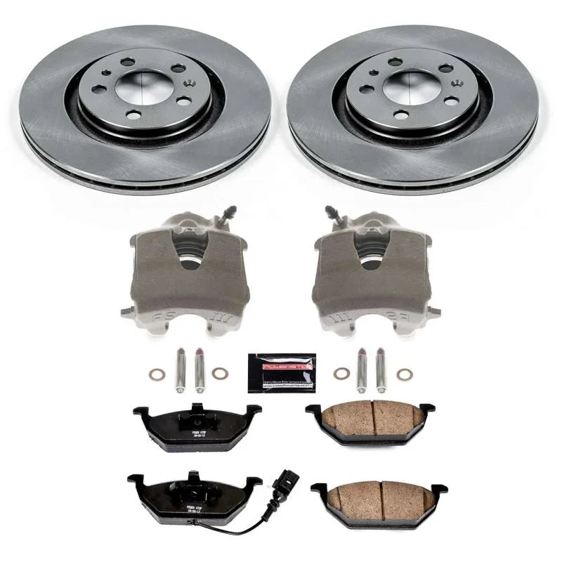 Power Stop Front Autospecialty Brake Kit w/Calipers fits 1999-2006 Volkswagen Beetle / 1999-2006 Volkswagen Golf / 1999-20...