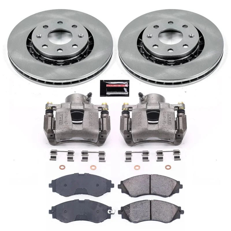 Power Stop Front Autospecialty Brake Kit w/Calipers fits 2004-2006 Chevrolet Aveo / 2004-2011 Chevrolet Aveo LS / 2005-201...