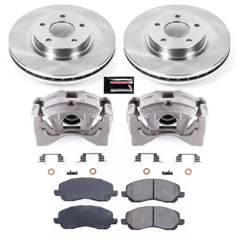 Power Stop Front Autospecialty Brake Kit w/Calipers fits 2011-2014 Chrysler 200 LIMITED / 2007 Chrysler Sebring / 2008-201...