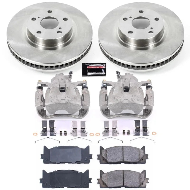 Power Stop Front Autospecialty Brake Kit w/Calipers fits 2013-2018 Lexus ES300H / 2007-2018 Lexus ES350 / 2011 2012 Toyota...