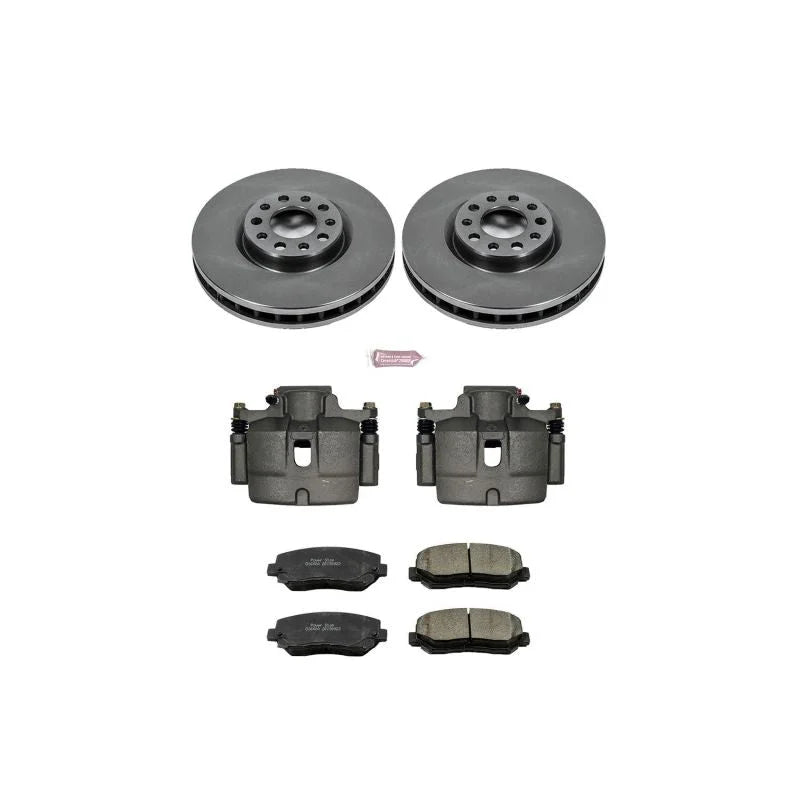 Power Stop Front Autospecialty Brake Kit w/Calipers fits 2015-2017 Chrysler 200 / 2015-2017 Chrysler 200 C / 2013-2016 Dod...