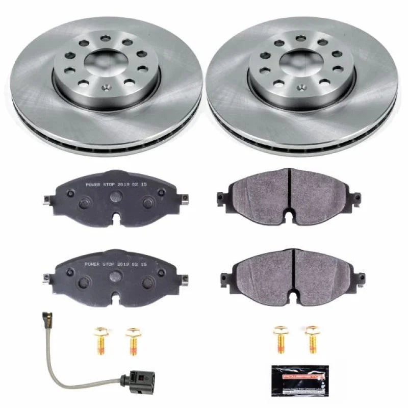 Power Stop Front Day SPEC Brake Kit fits 2015-2018 Audi A3 / 2015-2018 Audi A3 Quattro / 2016-2018 Audi A3 Sportback / 201...