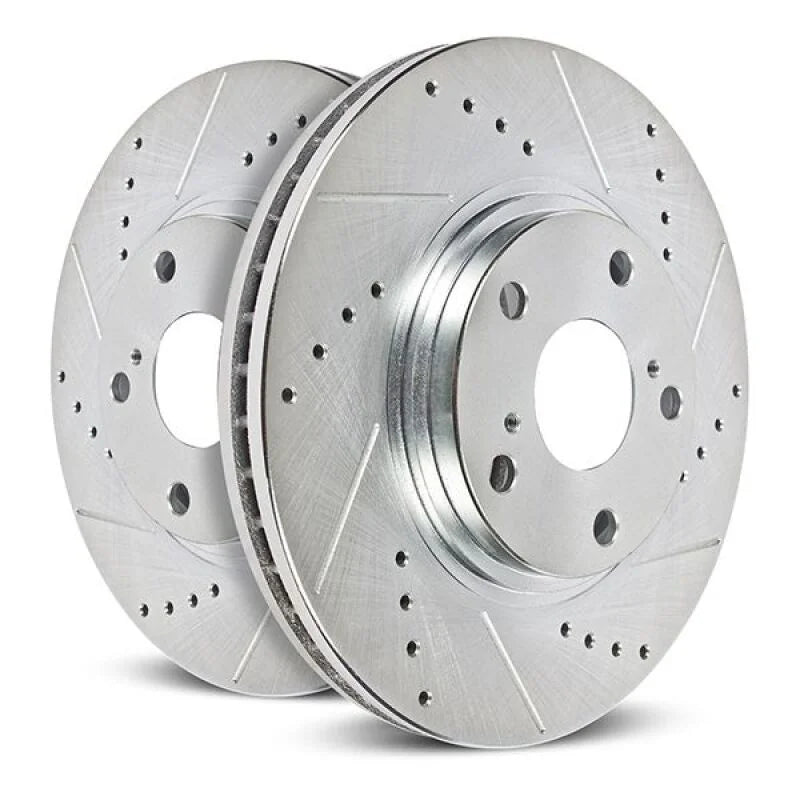 Power Stop Front Drilled & Slotted Rotor (Pair) fits 2022-2024 Infiniti QX60 Autograph / 2022-2024 Nissan Pathfinder PLATI...
