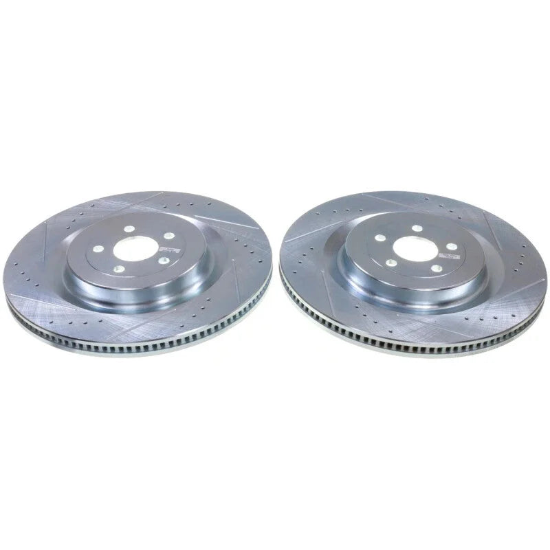 Power Stop Front Drilled & Slotted Rotor - Pair fits 2022-2023 Ford Mustang Mach-E California Route 1