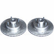 Load image into Gallery viewer, Power Stop Front Drilled &amp; Slotted Rotors Pair fits 1979 1982-1993 Ford Mustang / 1982-1992 Ford Mustang GT / 1983-1988 Fo...