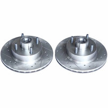 Load image into Gallery viewer, Power Stop Front Drilled &amp; Slotted Rotors Pair fits 1979 1982-1993 Ford Mustang / 1982-1992 Ford Mustang GT / 1983-1988 Fo...