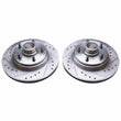Load image into Gallery viewer, Power Stop Front Drilled &amp; Slotted Rotors Pair fits 1986-1989 Buick Electra / 1977-1981 1985-1990 Buick LeSabre / 1977 197...