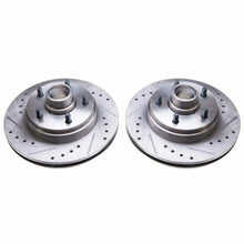 Load image into Gallery viewer, Power Stop Front Drilled &amp; Slotted Rotors Pair fits 1986-1989 Buick Electra / 1977-1981 1985-1990 Buick LeSabre / 1977 197...