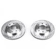 Load image into Gallery viewer, Power Stop Front Drilled &amp; Slotted Rotors Pair fits 1991-1993 Eagle Gtx / 1993-1996 Eagle Summit / 1998 Hyundai Elantra / ...