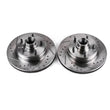 Load image into Gallery viewer, Power Stop Front Drilled &amp; Slotted Rotors Pair fits 1991-1996 Buick Roadmaster / 1991 Cadillac Brougham / 1993-1996 Cadill...
