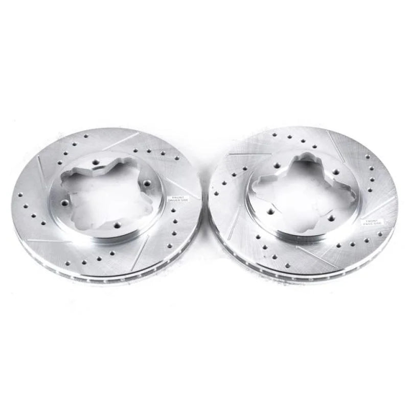 Power Stop Front Drilled & Slotted Rotors Pair fits 1997 Acura CL / 1993 Honda Accord 10TH Anniversary / 1996 Honda Accord...