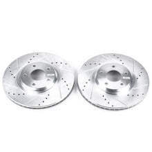 Load image into Gallery viewer, Power Stop Front Drilled &amp; Slotted Rotors Pair fits 2003-2006 Infiniti FX35 / 2003-2006 Infiniti FX45 / 2009 2010 Infiniti...