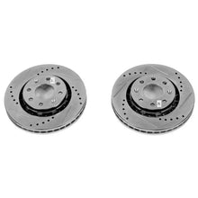 Load image into Gallery viewer, Power Stop Front Drilled &amp; Slotted Rotors Pair fits 2004-2006 Chevrolet Aveo / 2004-2011 Chevrolet Aveo LS / 2005-2011 Che...