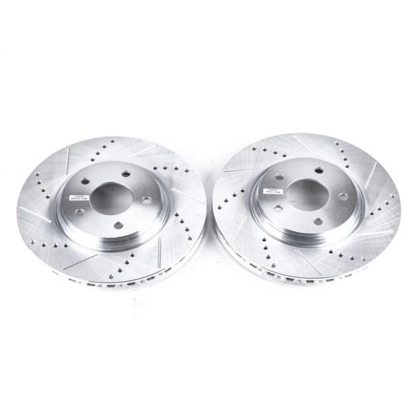 Power Stop Front Drilled & Slotted Rotors Pair fits 2005-2008 Chevrolet Cobalt / 2005-2007 Chevrolet Cobalt SS / 2008 Chev...