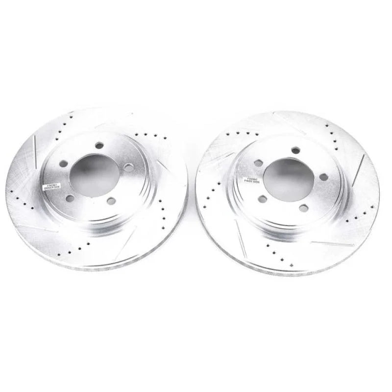 Power Stop Front Drilled & Slotted Rotors Pair fits 2006-2010 Ford Explorer Eddie / 2006 Ford Explorer / 2007-2010 Ford Ex...