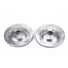 Load image into Gallery viewer, Power Stop Front Drilled &amp; Slotted Rotors Pair fits 2007-2009 Mercedes-Benz ML320 / 2006-2011 Mercedes-Benz ML350 / 2010 2...