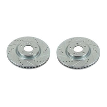 Load image into Gallery viewer, Power Stop Front Drilled &amp; Slotted Rotors Pair fits 2012-2017 Hyundai Azera / 2014-2017 Hyundai Azera LIMITED / 2019-2025 ...