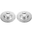 Load image into Gallery viewer, Power Stop Front Drilled &amp; Slotted Rotors Pair fits 2013 2014 Mercedes-Benz C300 / 2008-2012 2014 2015 Mercedes-Benz C350 ...