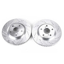Load image into Gallery viewer, Power Stop Front Drilled &amp; Slotted Rotors Pair fits 2013-2018 Lexus ES300H / 2007-2018 Lexus ES350 / 2009 2010 Pontiac Vib...