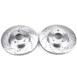 Load image into Gallery viewer, Power Stop Front Drilled &amp; Slotted Rotors Pair fits 2014 2015 Acura ILX / 2014 Acura ILX Hybrid / 1998-2005 Honda Accord D...