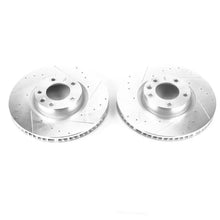 Load image into Gallery viewer, Power Stop Front Drilled &amp; Slotted Rotors Pair fits 2014 Porsche Cayenne / 2014-2016 Porsche Cayenne Diesel / 2013 2014 Po...