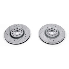 Load image into Gallery viewer, Power Stop Front Drilled &amp; Slotted Rotors Pair fits 2015-2017 Chrysler 200 / 2015-2017 Chrysler 200 C / 2013-2016 Dodge DA...