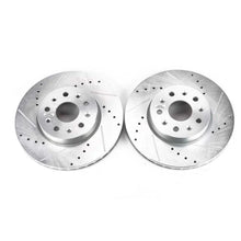 Load image into Gallery viewer, Power Stop Front Drilled &amp; Slotted Rotors Pair fits 2016-2019 Cadillac CT6 / 2014-2019 Cadillac CTS / 2014-2016 Cadillac C...