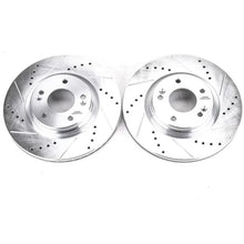 Load image into Gallery viewer, Power Stop Front Drilled &amp; Slotted Rotors Pair fits 2017-2020 Hyundai Elantra / 2018-2020 Hyundai Elantra GT / 2018-2023 H...