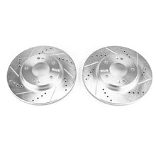 Load image into Gallery viewer, Power Stop Front Drilled &amp; Slotted Rotors Pair fits 2017-2022 Hyundai Ioniq / 2017-2022 Hyundai Ioniq Hybrid / 2017-2022 K...