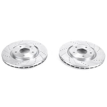 Load image into Gallery viewer, Power Stop Front Drilled &amp; Slotted Rotors Pair fits 2017-2025 Chrysler Pacifica / 2017-2025 Chrysler Pacifica Hybrid - Mai...