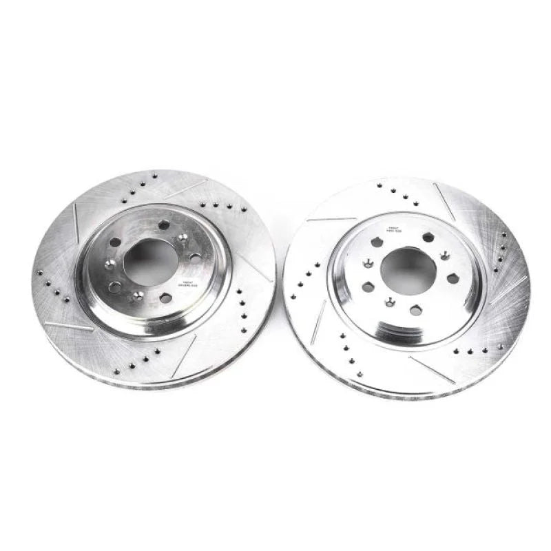 Power Stop Front Drilled & Slotted Rotors Pair fits Buick Allure / 2009 Buick LaCrosse CX / 2008 2009 Buick LaCrosse Super...