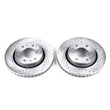 Load image into Gallery viewer, Power Stop Front Drilled &amp; Slotted Rotors Pair fits Buick Rainier / 2006 2007 Buick Rainier Cxl / 2008 Chevrolet TrailBlaz...