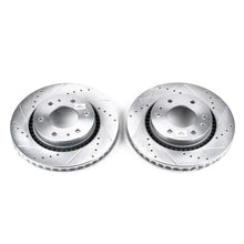 Load image into Gallery viewer, Power Stop Front Drilled &amp; Slotted Rotors Pair fits Buick Rainier / 2006 2007 Buick Rainier Cxl / 2008 Chevrolet TrailBlaz...