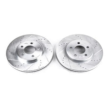 Load image into Gallery viewer, Power Stop Front Drilled &amp; Slotted Rotors Pair fits Ford Crown / 2003-2011 Ford Crown Victoria / 2003-2010 Lincoln Town Car