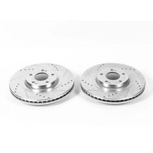 Load image into Gallery viewer, Power Stop Front Drilled &amp; Slotted Rotors Pair fits Hyundai Santa / 2013-2020 Hyundai Santa Fe / 2014 Kia Sorento EX - Mai...